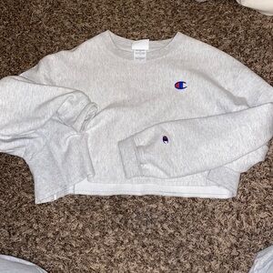 Cropped champion sweatshirt. Worn once. Great condition
